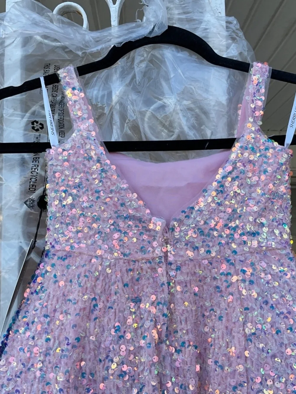 Sherri Hill pink pageant dress little girl size 4, new with tags
